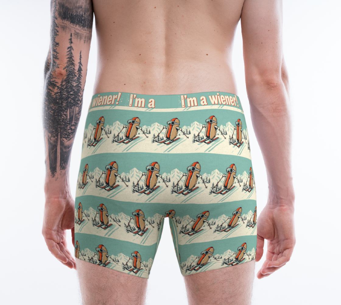 Boxers avec le motif « Je suis une saucisse ! »