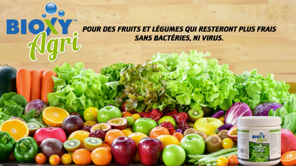 BIOXY AGRI - Désinfectant pour Fruits et Légumes, Breveté, Acide Peracétique en Poudre, Biologique, Approuvé Ecocert, 500g