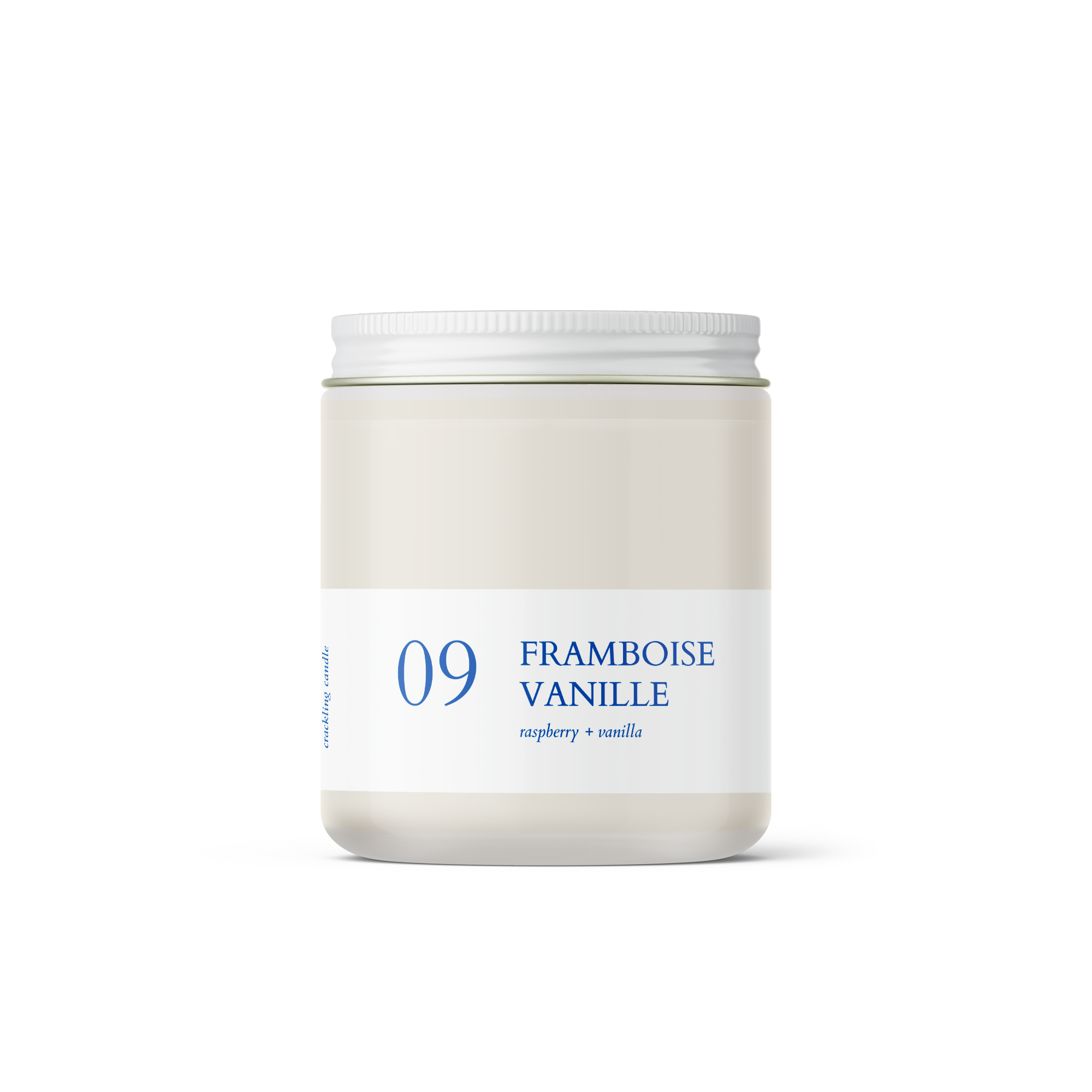 Bougie crépitante - Framboise + Vanille