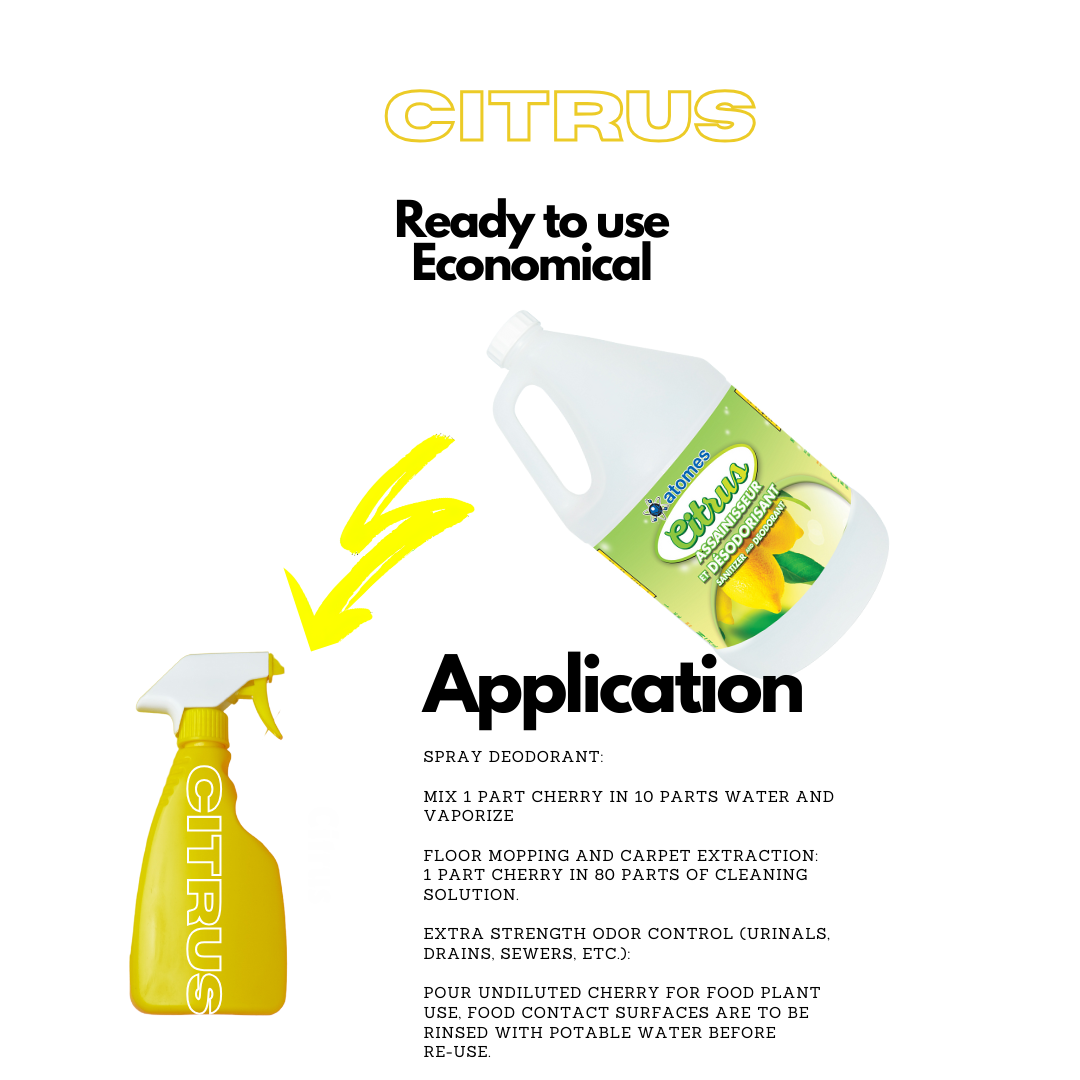 CITRUS - Nettoyant germicide assainissant et déodorant