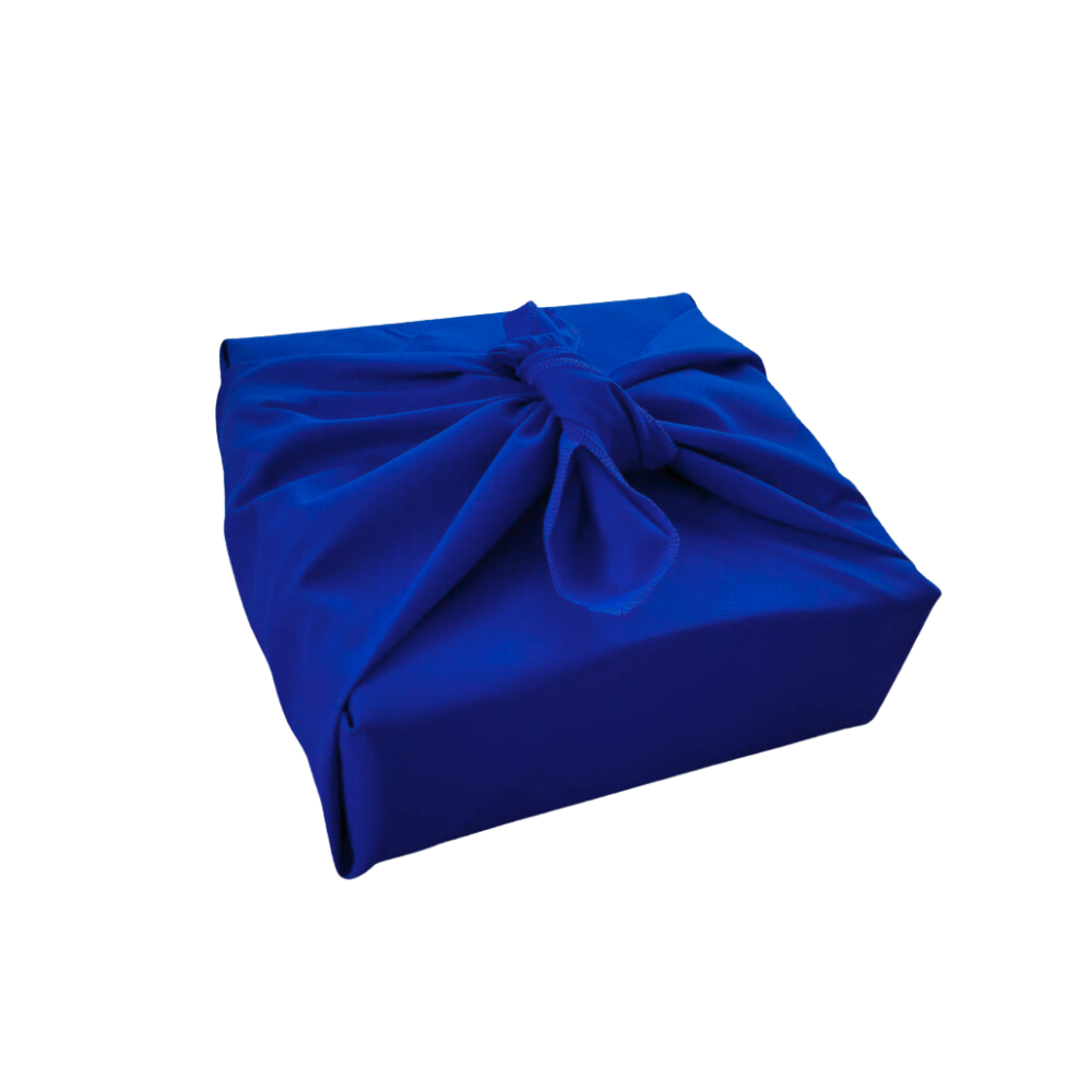 Emballage réutilisable Furoshiki - Bleu éclatant