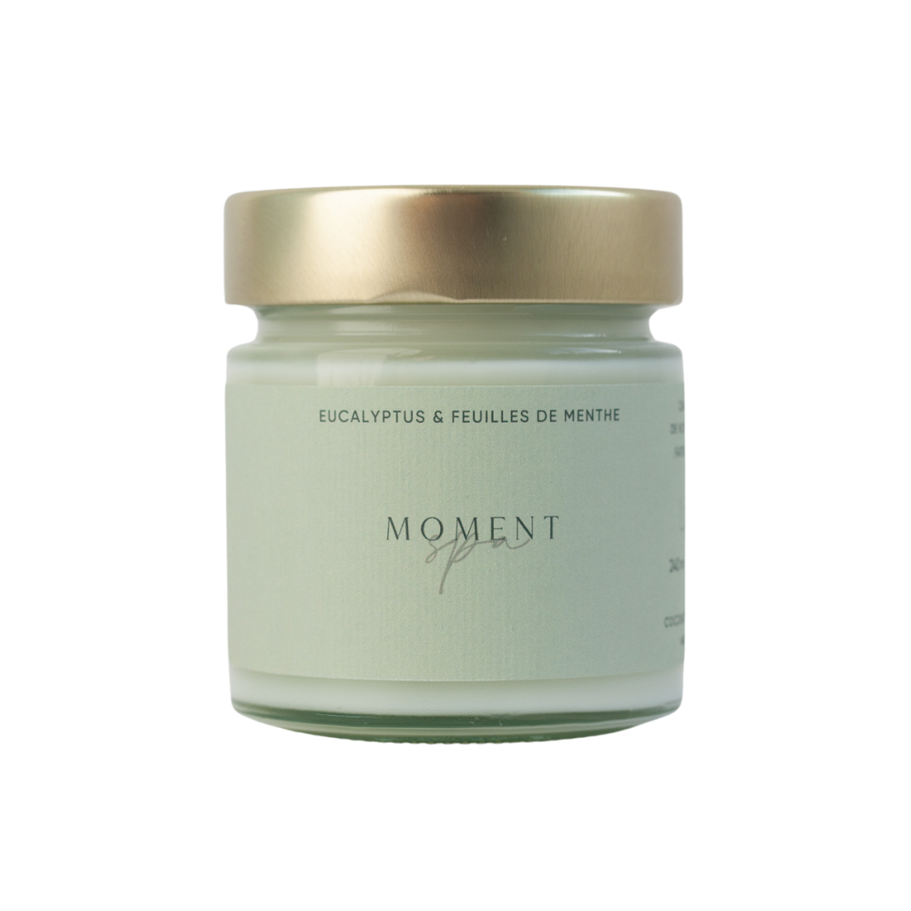 Chandelle Moment spa - Eucalyptus & feuille de menthe