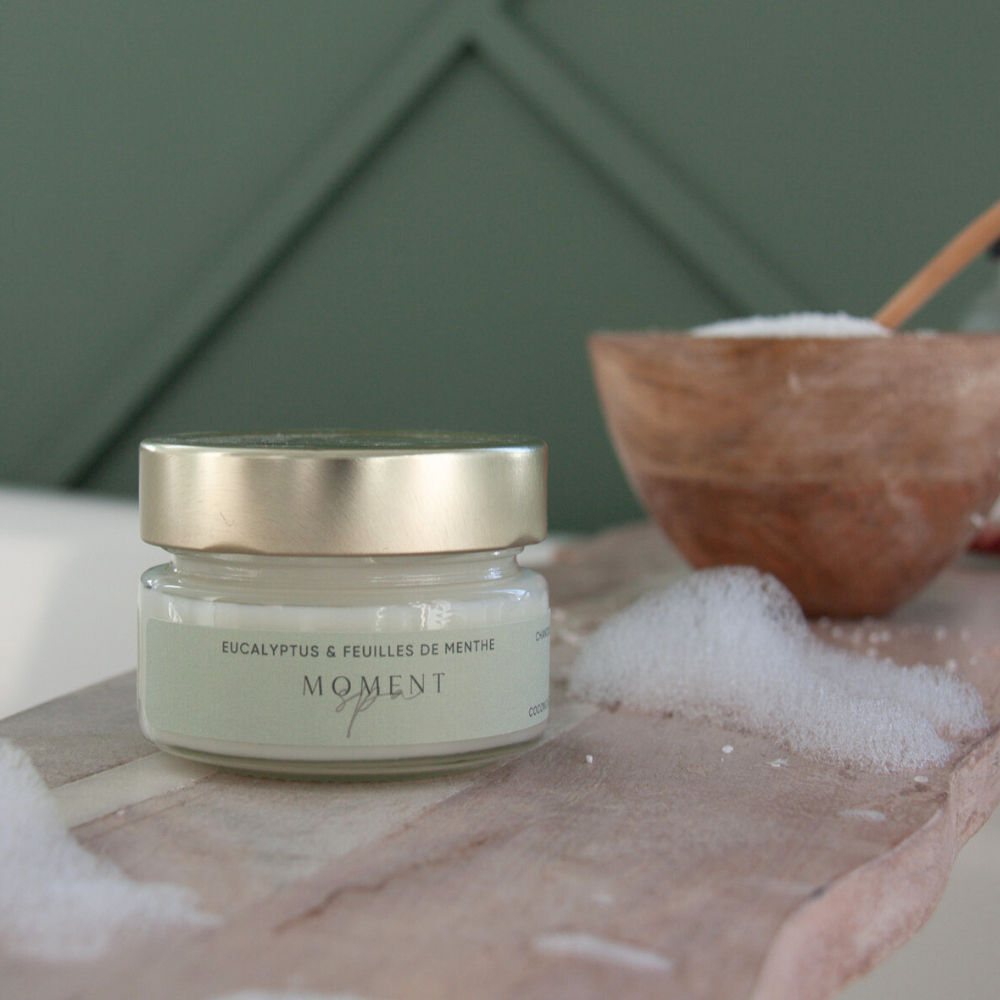 Chandelle Moment spa - Eucalyptus & feuille de menthe