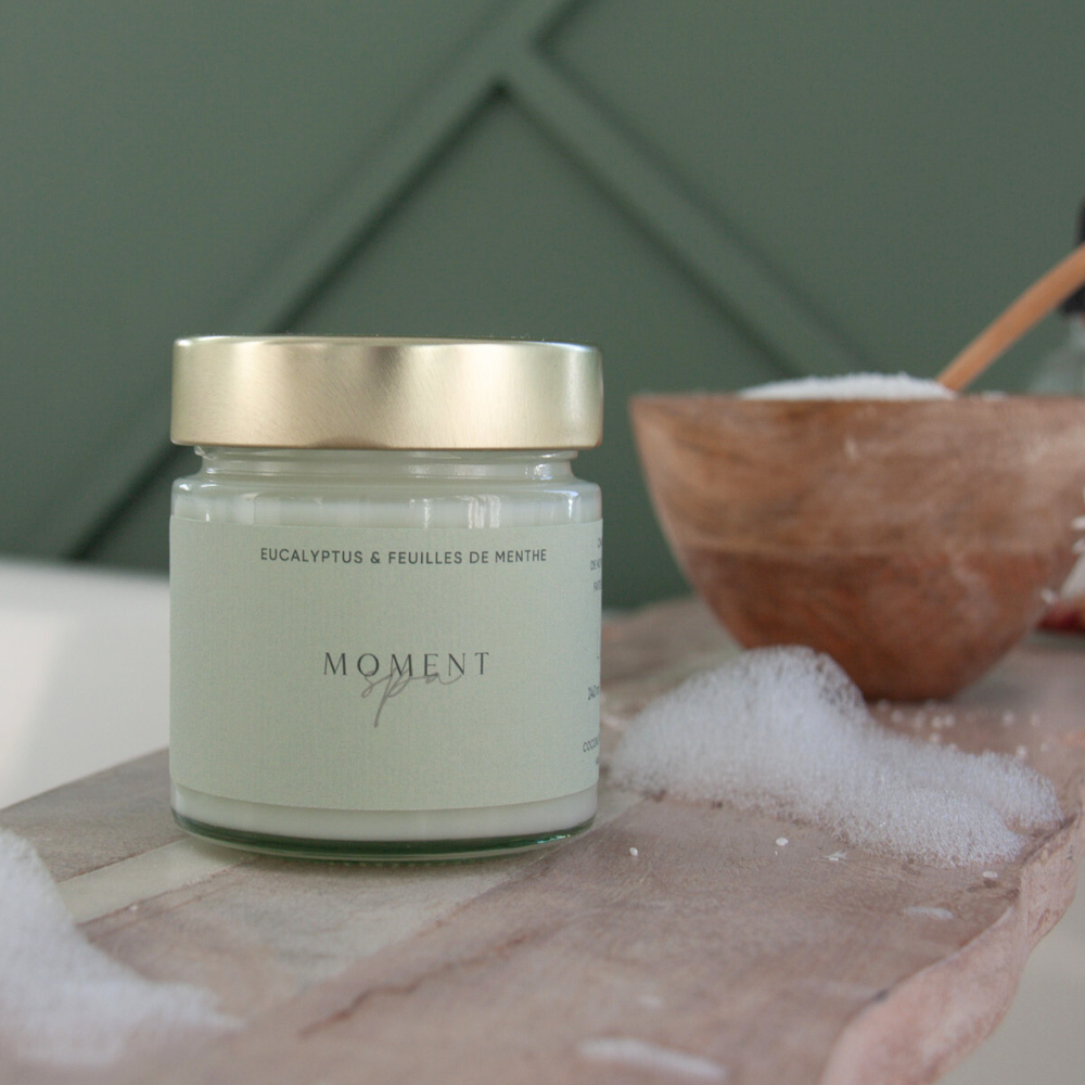 Chandelle Moment spa - Eucalyptus & feuille de menthe