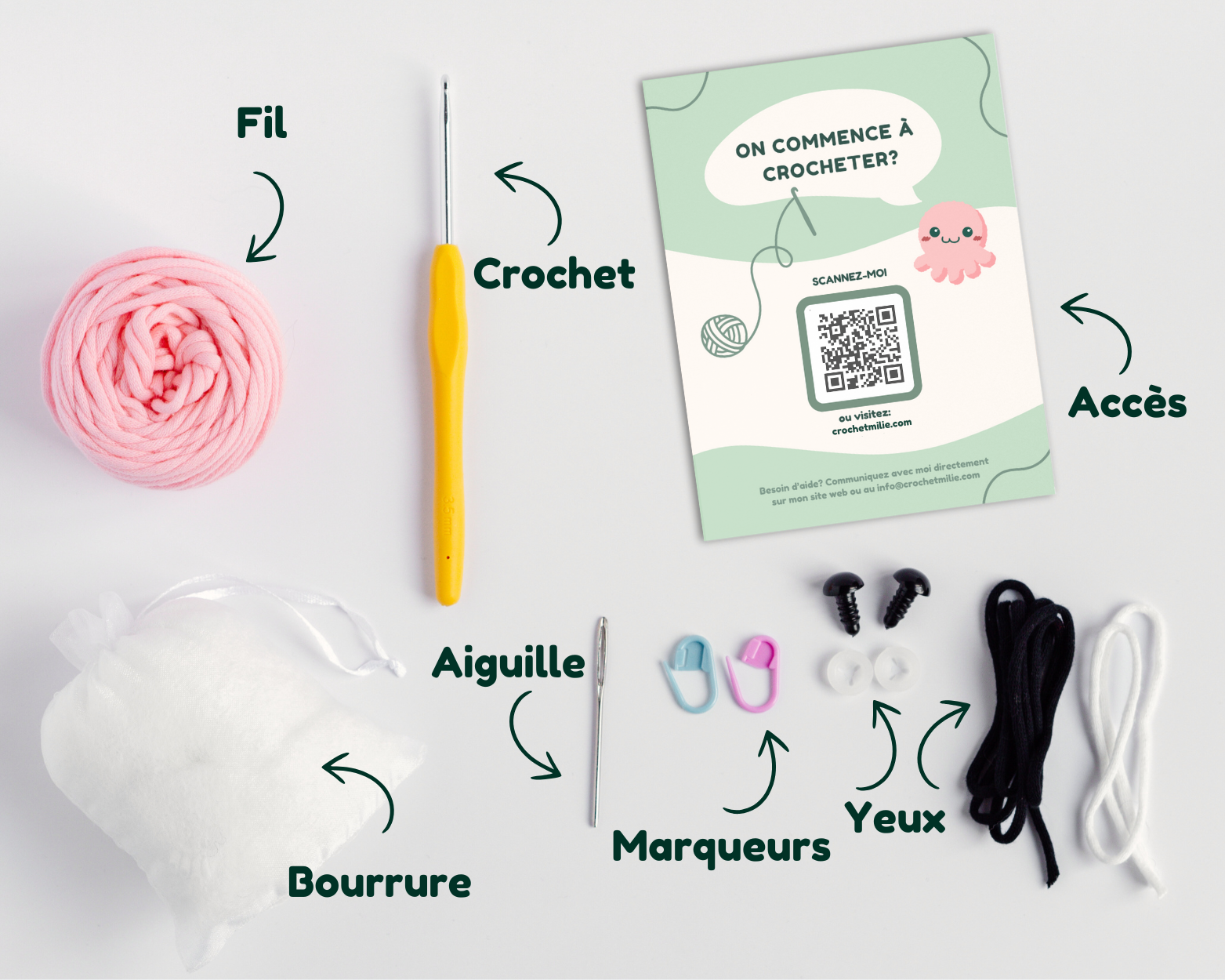 Kit de crochet - La pieuvre