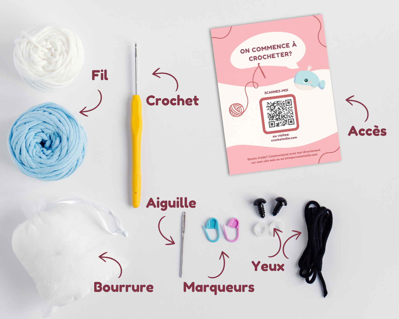 Kit de crochet - La baleine