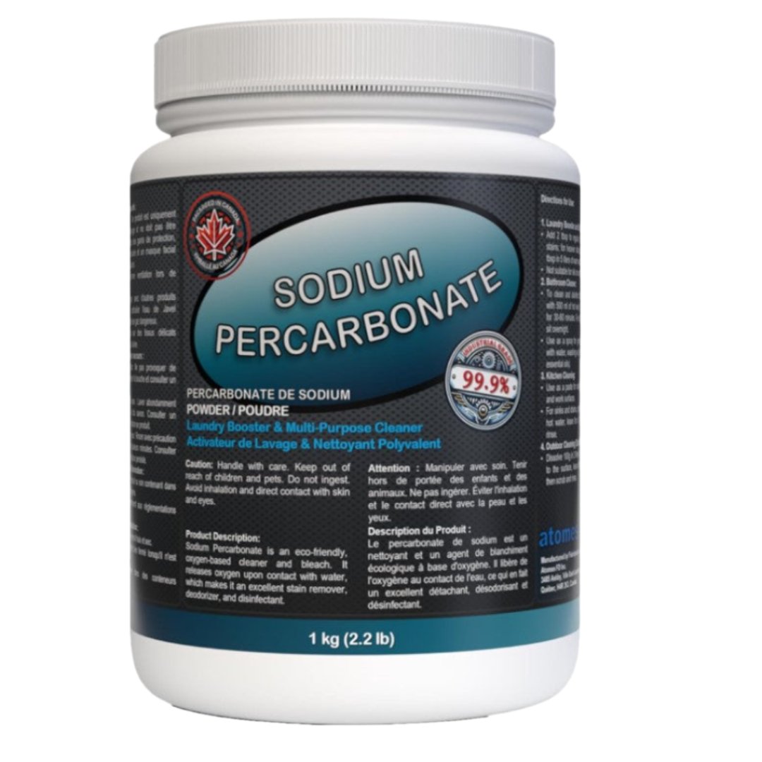 Percarbonate de sodium | Sans danger pour les couleurs | Qualité industrielle 99,9 % | Blanchiment à l'oxygène | Détachant pour lessive | Désodorisant pour lessive | 1 kg