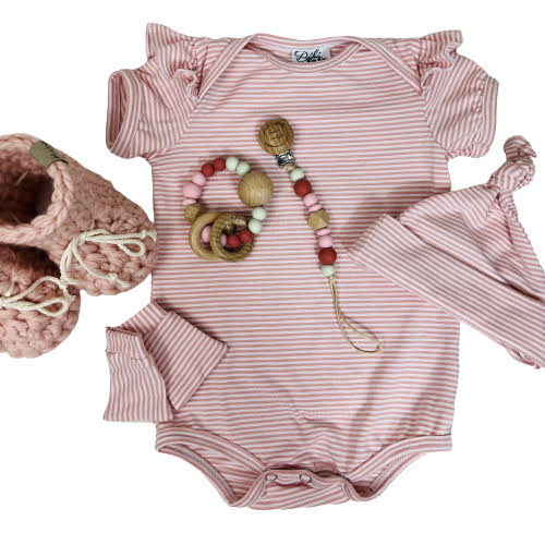 Ensemble tout en rose douceur en bambou