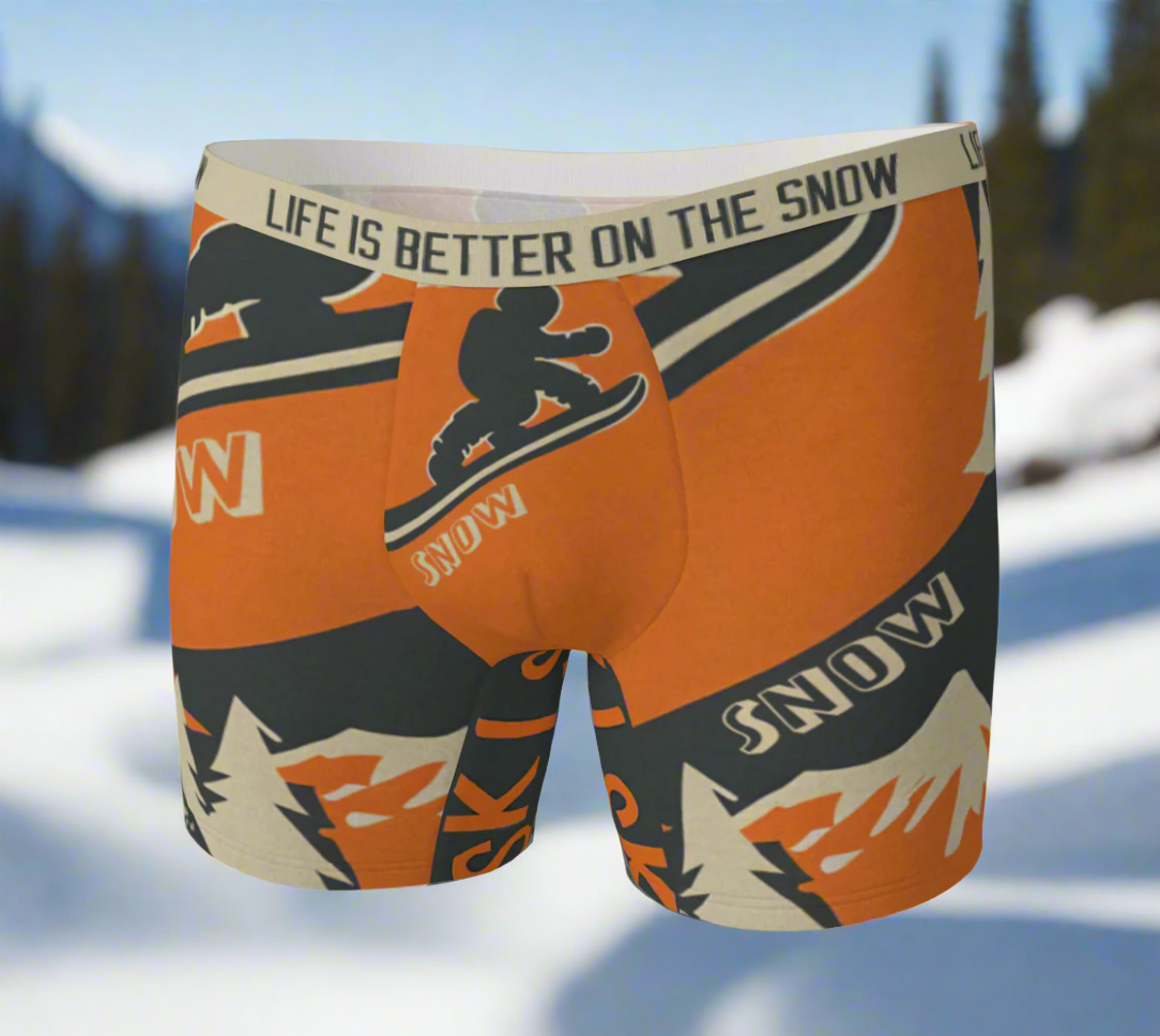 Boxers dans la vie c'est mieux sur la neige doux et stylé