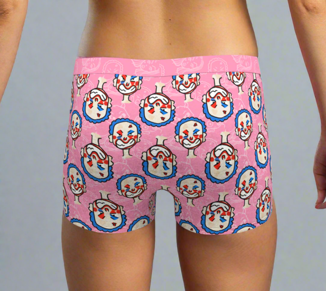 Boxer Boyshorts en rose Clowns