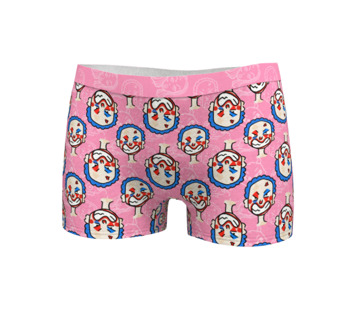 Boxer Boyshorts en rose Clowns