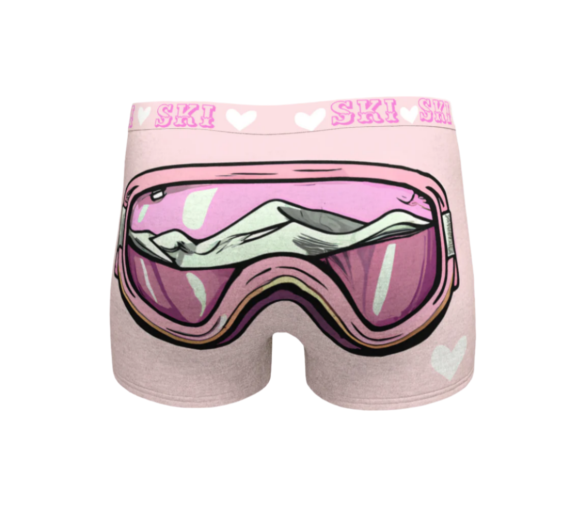 Boxer Boyshorts en rose Ski