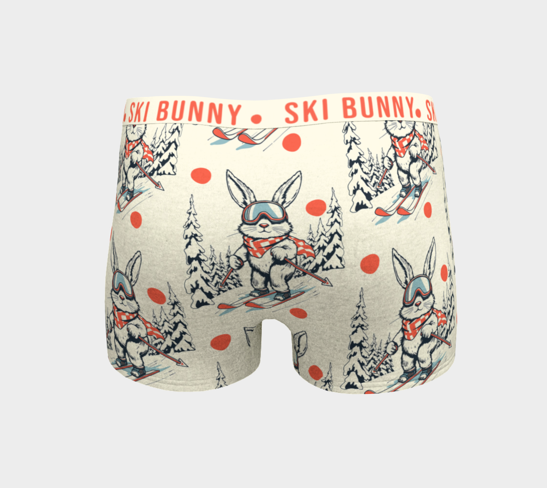 Boxer pour garçon avec motif ski Bunny