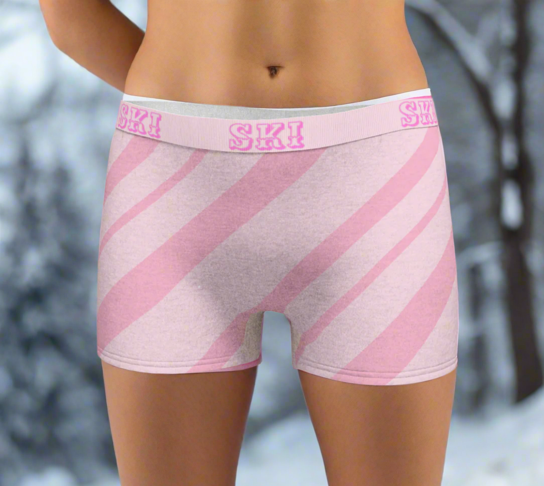 Boxer shorty en ski doux, jolies lunettes de ski