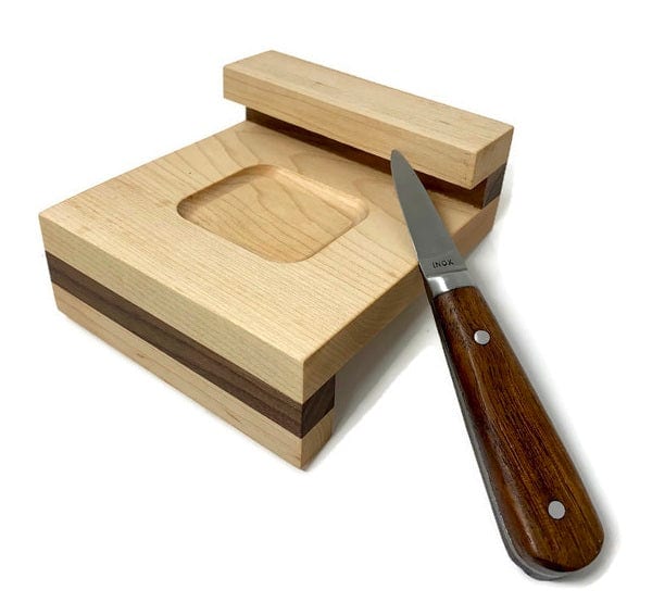 Les outils pour huîtres en bois Ensemble de 2 pièces