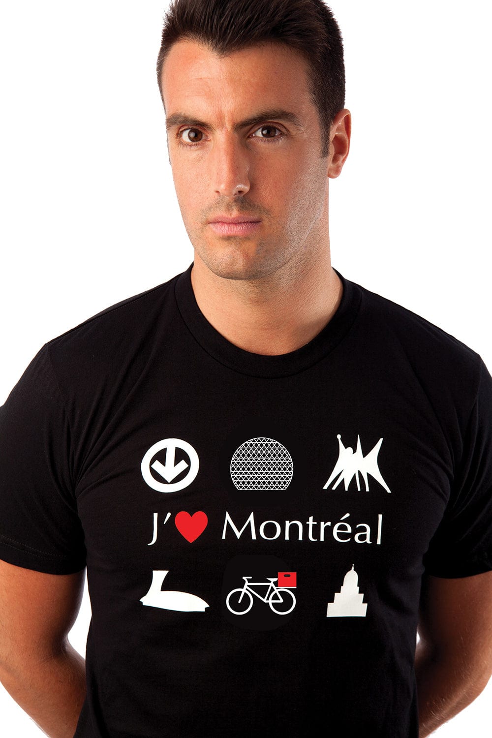 T shirt pour homme J aime Montr al