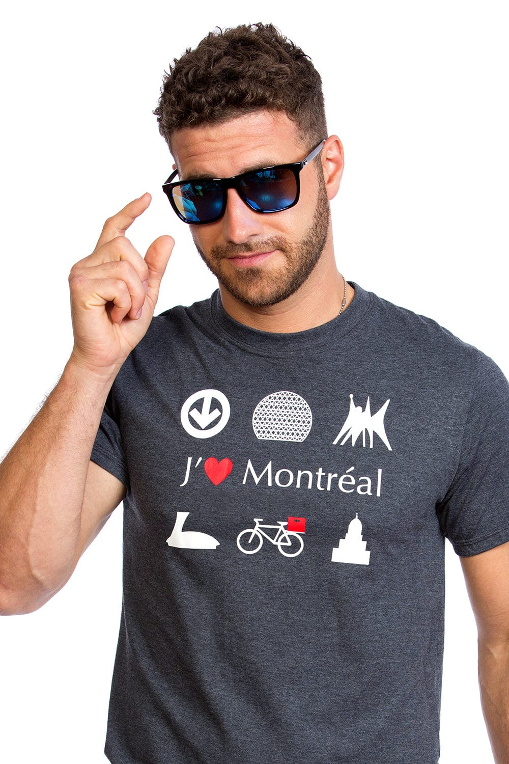 T shirt pour homme J aime Montr al